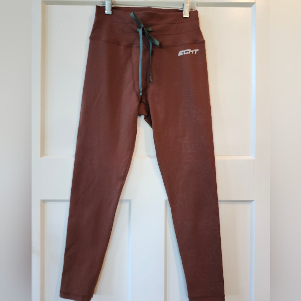 ECHT Maroon High-Rise Performance Leggings